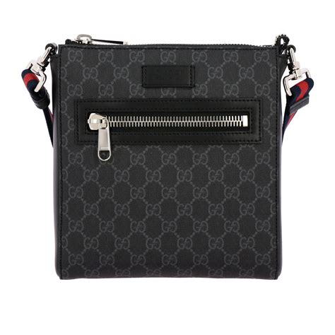 shoulder bag gucci mens bag|gucci shoulder bag men's black.